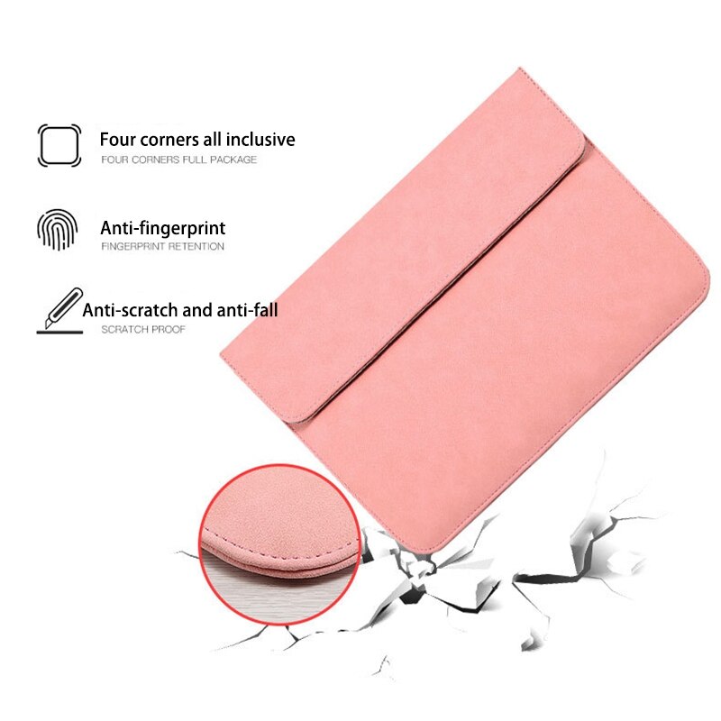 Laptop Beschermhoes, Ultra-Dunne Frosted Draagbare Laptop Beschermhoes Binnenzak Met Power Pack Voor Dell