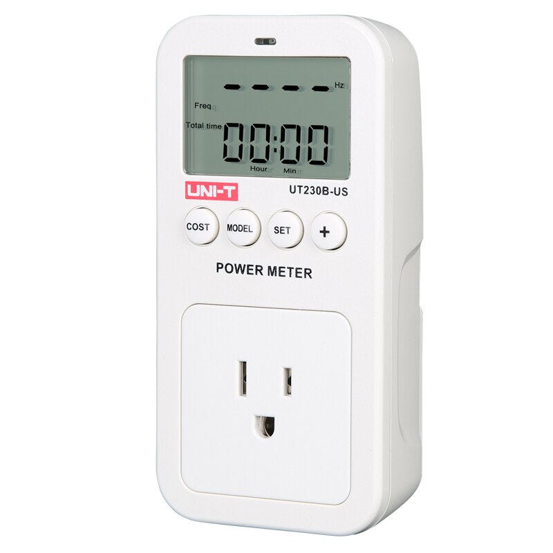 Ut230b- us uni-t wattmeter spänning ström kostnad frekvens effektmätare lcd energiförbrukning monitor eluttag