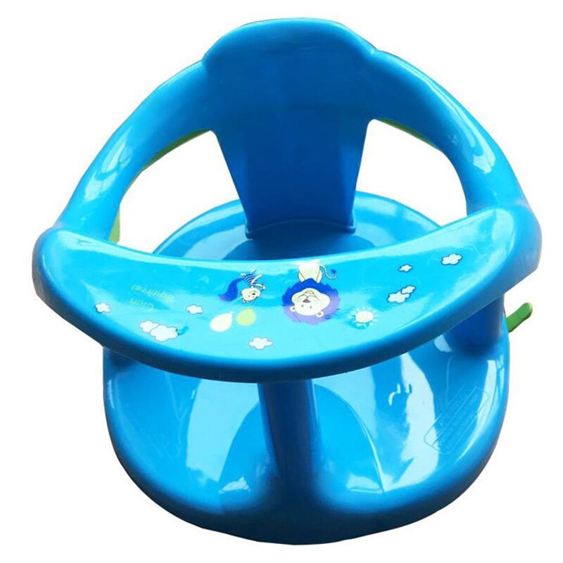 Baby Bad Seat Zuig Stoel Anti-Slip Ronde Rand Veilig Arm Terug Rest Installeren Removal Bad Stoel: Blauw