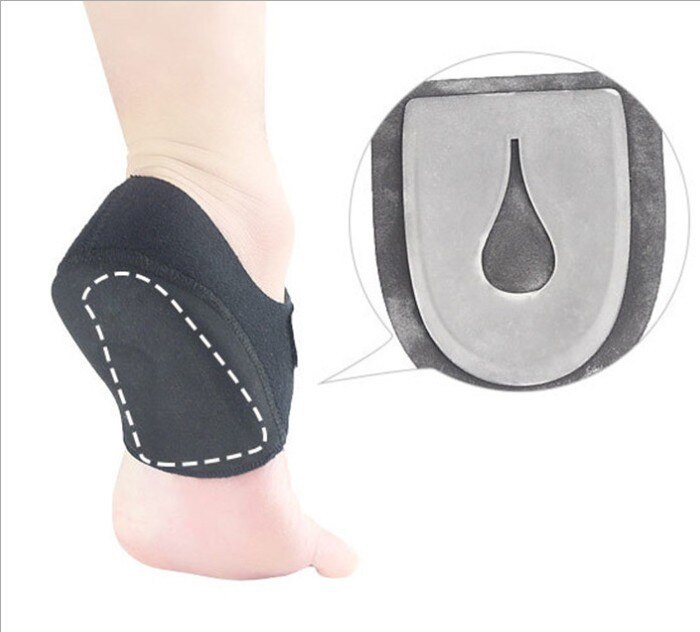 Enveloppement de thérapie de fasciite plantaire, soulagement de la douleur du talon du pied manchon de protection du talon chaussette attelle de cheville Support d&#39;arc semelle orthopédique 2 pièces