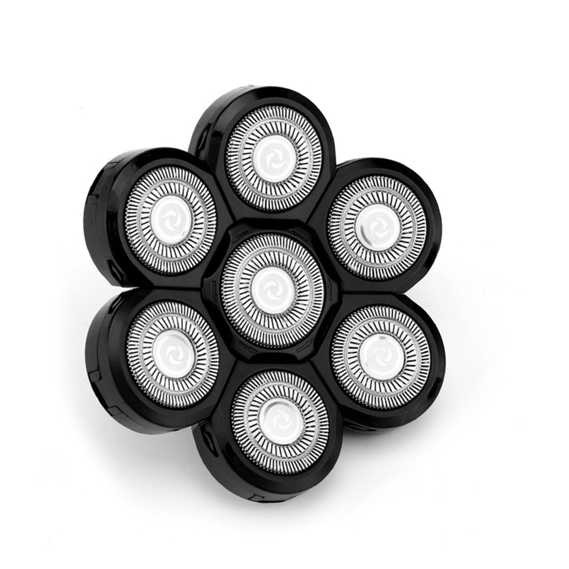 Remplacement pour rasoirs tête 5/6/7/8 têtes lame rechange pour cheveux barbe pour rasoir pour tête pour hommes chauves: Rouge