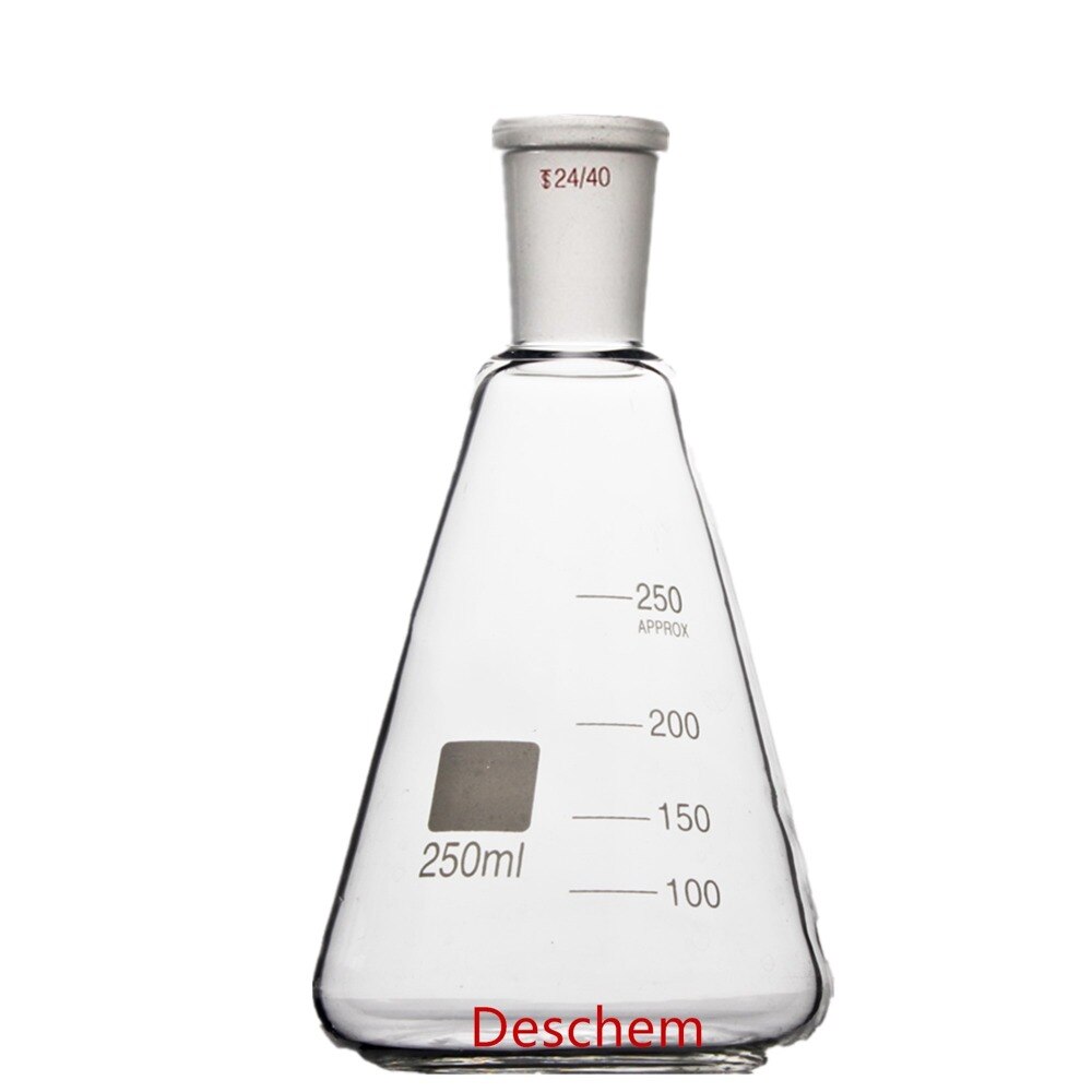 500ml 24/40 destilación de vidrio aparato de vacío W/250 ml matraz Erlenmeyer Kit de laboratorio