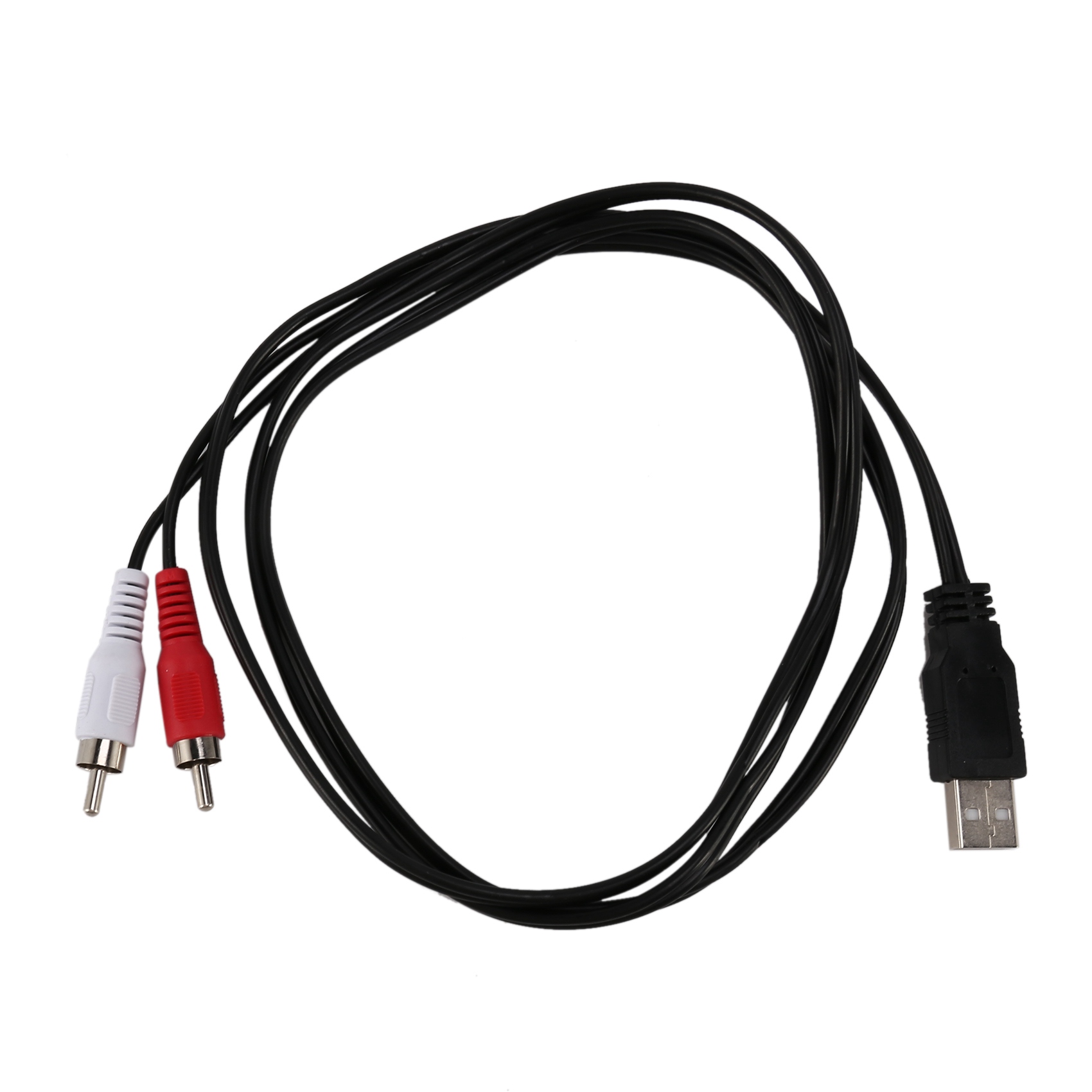 1,5 m USB ein Stecker auf 2x RCA Phono Stecker AV Kabel Kabel PC TV Aux Audio Video Adapter