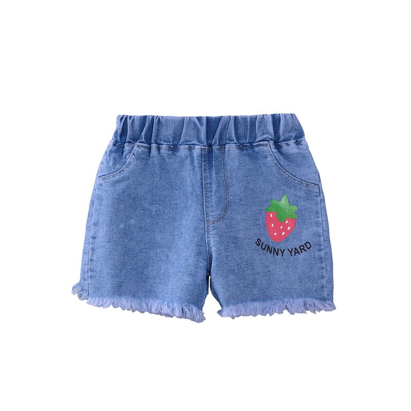 Short en Denim pour bébés filles, vêtements d'été, taille élastique, vêtements décontractés, 2022
