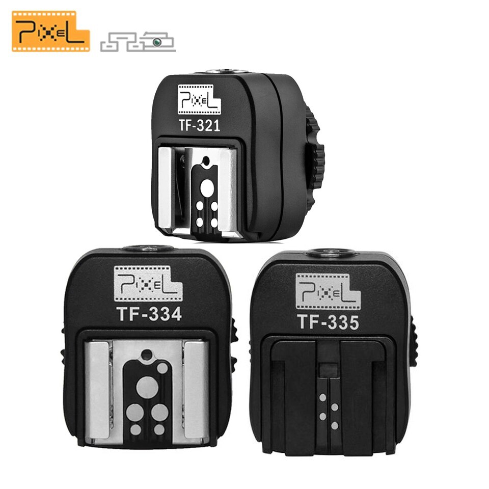 Pixel TF-335-Adaptador de zapata para Flash TF- 334 TF-321 TTL, convertidor para Canon, Sony, cable controlador de cámara Canon/Nikon