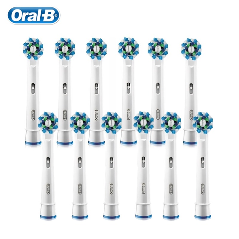 Original Oral B EB50 Brush Heads Cross Action 16 Degree Angle Spare Dental Nozzles for Electric Toothbrush D12/D16/DB4010/DB4510