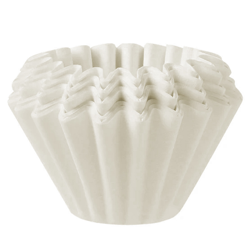 50PCS 155x45mm Hand Brewed Drip Filter Coffee Filter Paper, Fits B75 Coffee Dripper & 1-2 Cups Wave Dripper Coffee Filter Papers: SKY BLUE