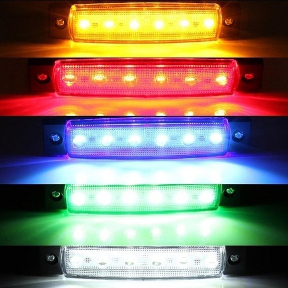 4PCS LED light 12V 24V White Red Orange Truck Trailer Indicator Marker kart caravan Pickup Lamps Side tractor