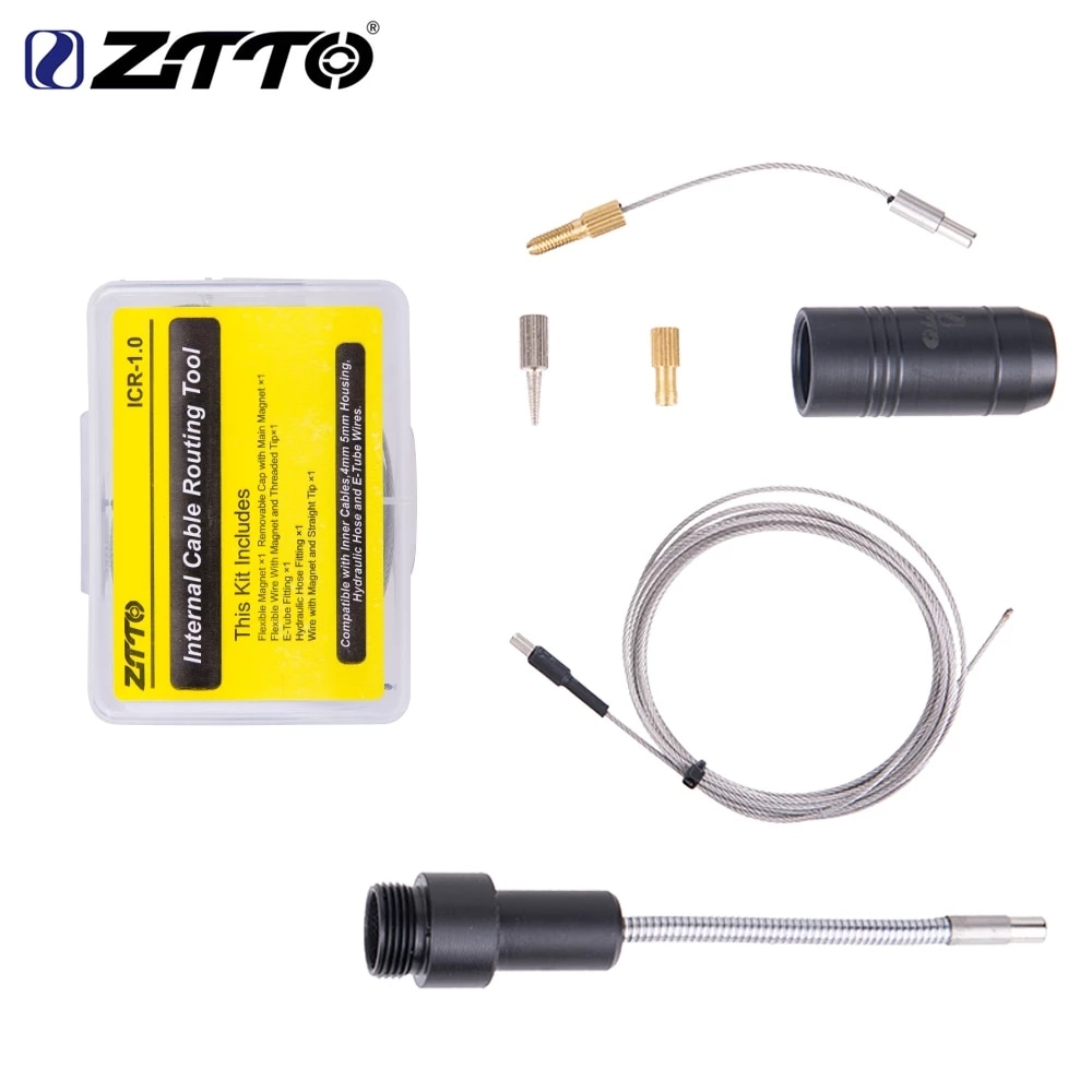 ZTTO Interne Kabel Routing Werkzeug Für Fahrrad Rahmen Schicht Hydraulische Schlauch Draht Schalthebel Innen Kabel DI E-Rohr 2 Magnet