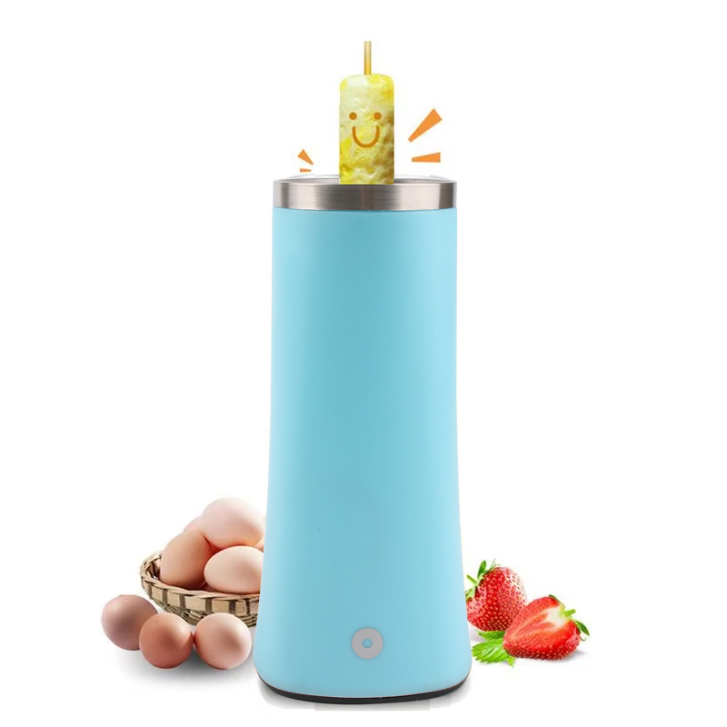 110V 220V Mini Egg Roll maker dog Grill Non-stick Coating Automatic Rising Omelette Sausage Baker Breakfast making Machine: L / Blue