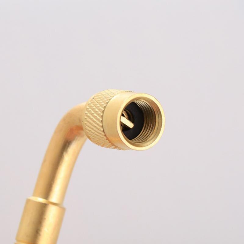 1Pcs Bike Tire Stem Extender 45/90/135 Graden Tyre Extender Schroef Fitting Messing Fiets Motorfiets Autobanden Stem extender