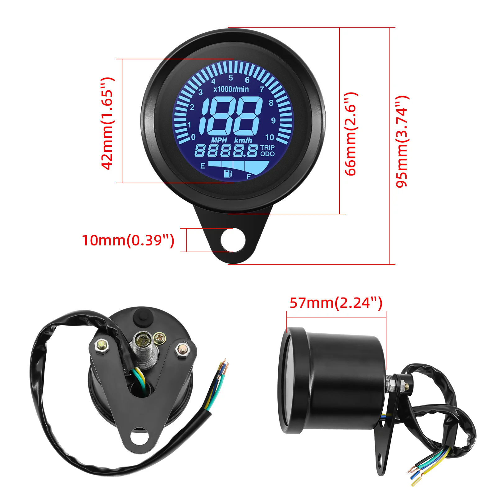 Motorfiets kilometerteller, motorfiets snelheidsmeter, motorfiets gauge, motorfiets meter, universele snelheidsmeter | NL Motorfiets kilometerteller, motorfiets snelheidsmeter, motorfiets gauge, motorfiets meter, universele snelheidsmeter | NL
