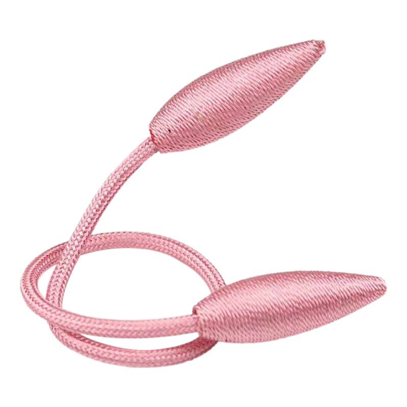 1pc gardinbindningar hängbälten rep gardinhållare spännen gardintillbehör krokhållare hemtillbehör: Rosa