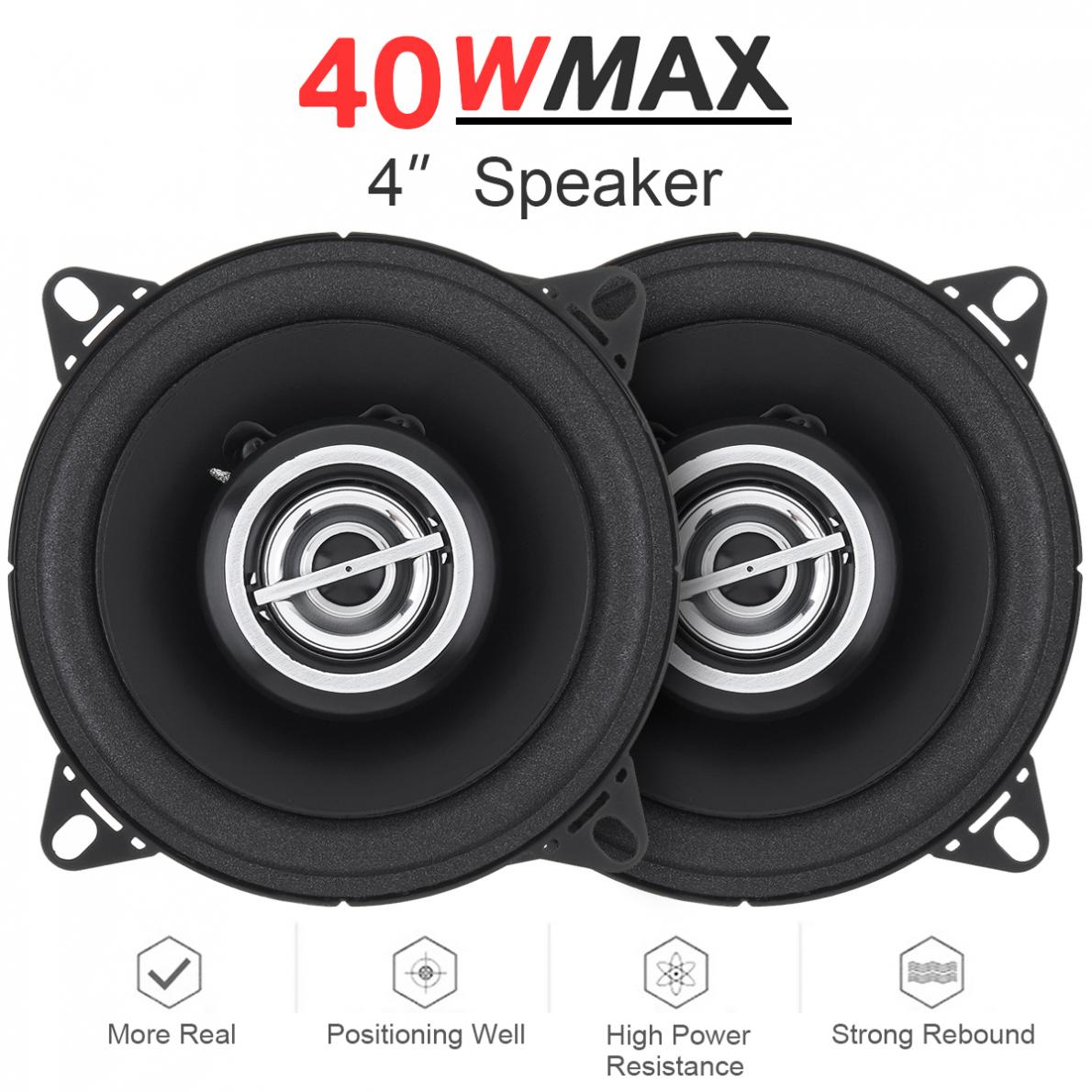 2 Stuks 4 Inch 40W Auto Coaxiale Luidspreker Hoge Mid Bass Ultradunne Gemodificeerde Speaker Niet-destructieve installatie