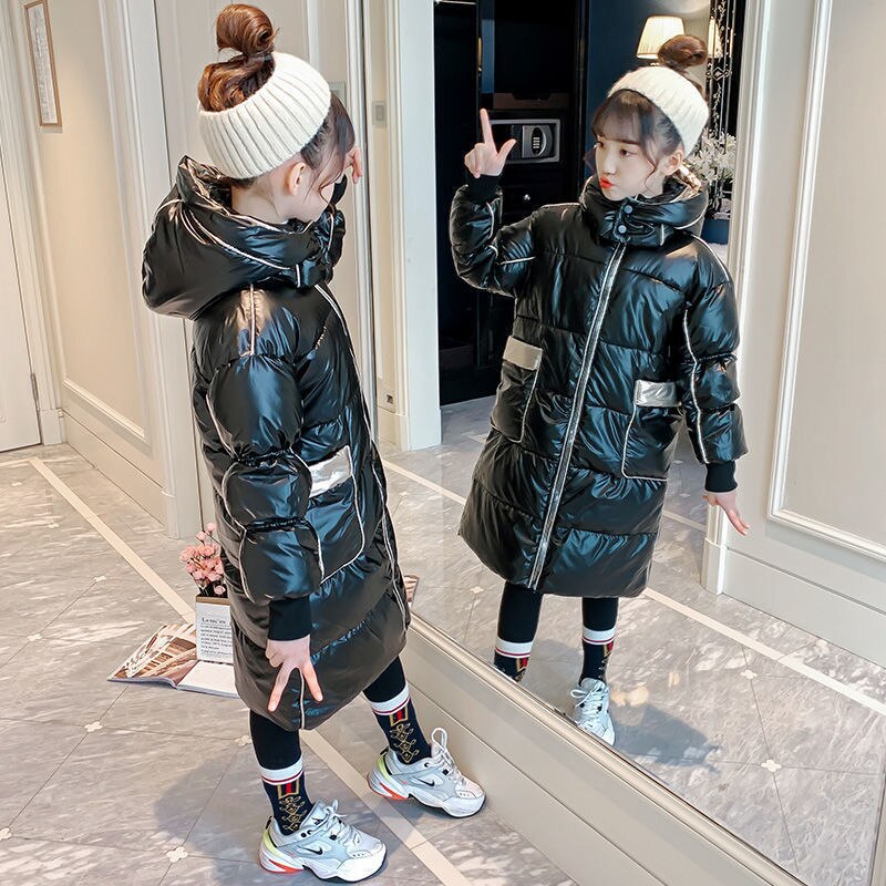 Mädchen Herbst Winter Jacken Art Mit Kapuze Parkas freundlicher Wasserdichte Outwear warm Verdicken Baumwolle Gefüttert freundlicher Kleidung