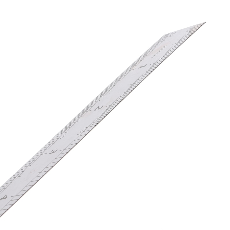 Stainless Steel Double Side Measuring Straight Edge Ruler 60cm Silver