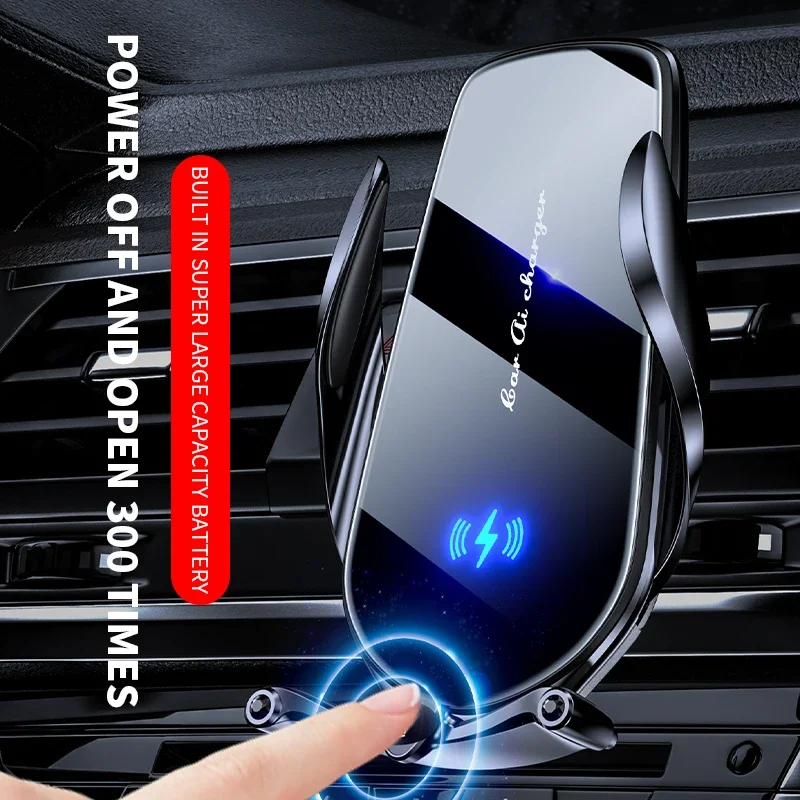 Samochodowy uchwyt na telefon 15W Bezprzewodowa szybka ładowarka Magnetyczna ładowarka Sterowanie dotykowe dla iPhone 12 13 14 15 Pro Max Xiaomi Huawei