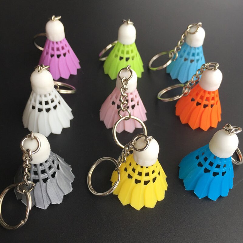 20 Stks/partij Badminton Shuttle Badminton Accessoires-Sleutelhanger Sport Sleutelhanger Voor Badminton Club Souvenir