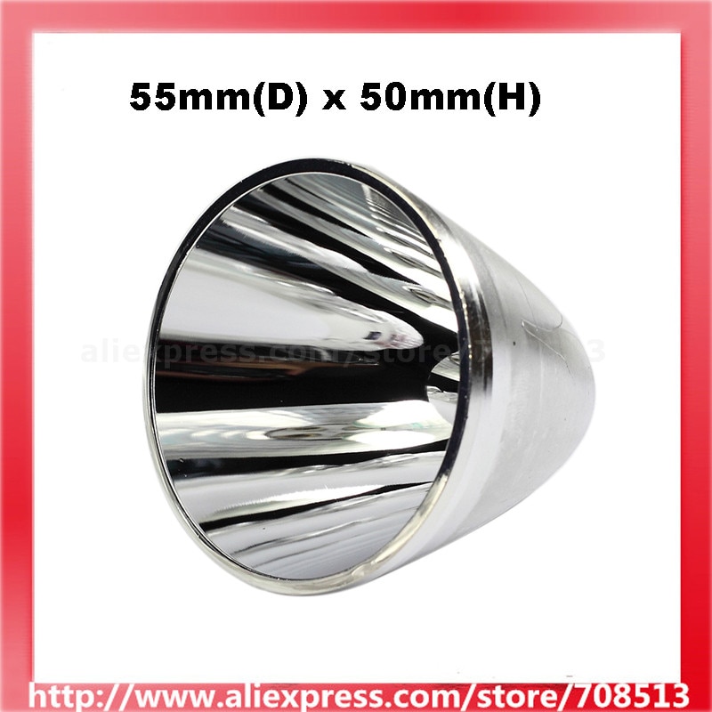 55 Mm (D) X 50 Mm (H) Smo Aluminium Reflector Voor Cree Xm-L/Xhp Led