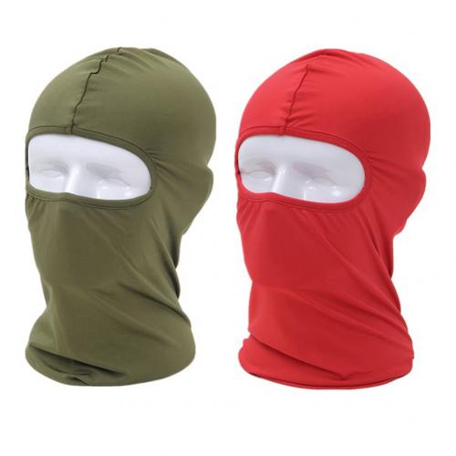 2Pcs Zon Bescherming Stofdicht Ademend Balaclava Volledige Dekking Gezicht Masker Bescherming Gezichtsmasker Bescherming Gezichtsmasker Protectio: Army Green Red