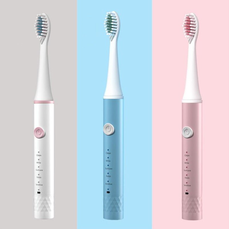 Waterdicht 5 Modi Elektrische Tandenborstel Mini Usb Ultrasone Tandenborstel Zacht Haar Oplaadbare Volwassen Tandenborstel