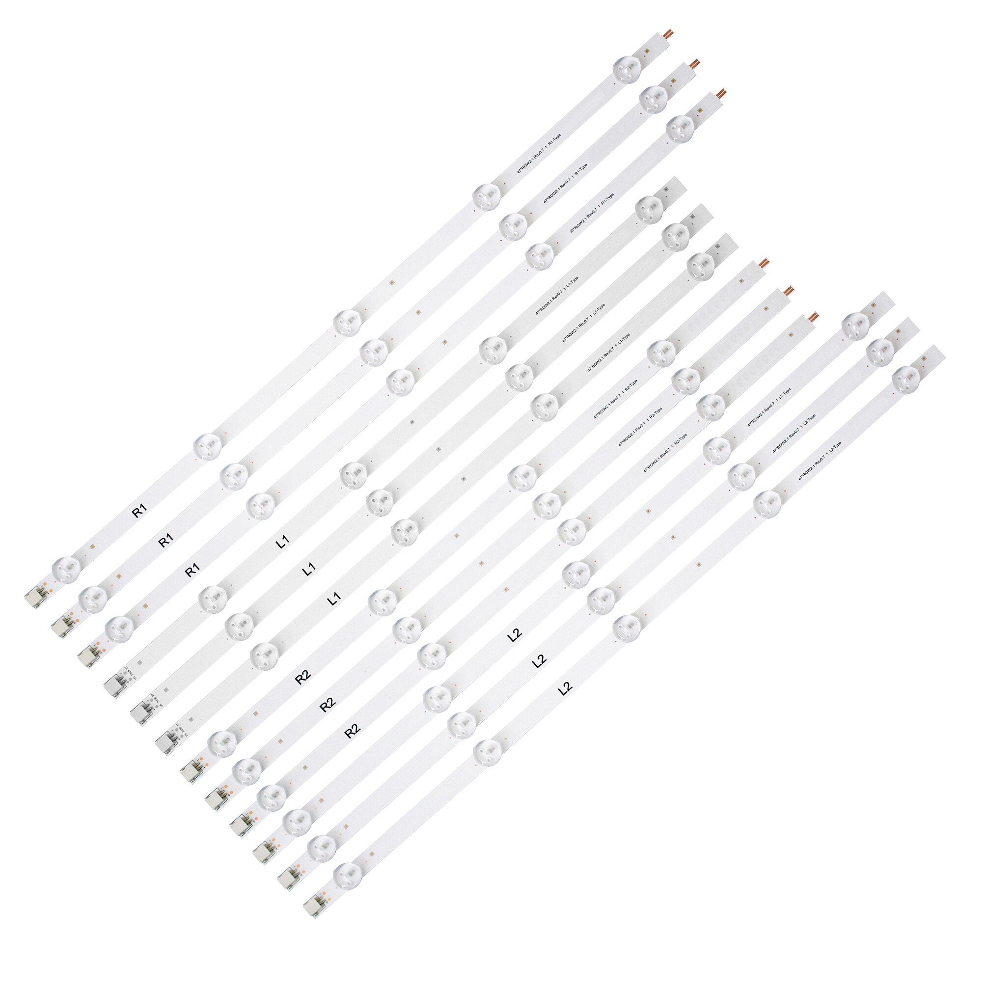 12 stk 94cm led bakgrunnsbelysningslist 9 lysdioder for  lg 47 " lcd  tv 47 ln 519c rad 2.1 6916l-1174a 6916l-1175a 6916l-1176a 6916l-1177a r1 r 2 l1 l 2