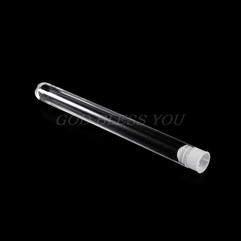 10Pcs Plastic Test Tubes Lab Test Tool Met Schroefdop Transparant 15*150 Mm