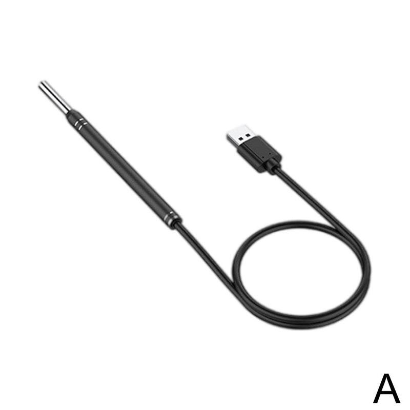 Visuele Oor Schoner Oor Stok Endoscoop Earpick Camera Otoscoop Ear Wax Remover Oor Picker Oorsmeer Removal Tool 2022: Black