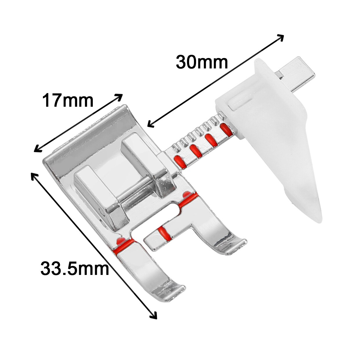 1Pc Sewing Machine accessories Adjustable Guide Presser Foot and Snap-on Adjustable Bias Binder Foot for Brother, Singer 22740-
