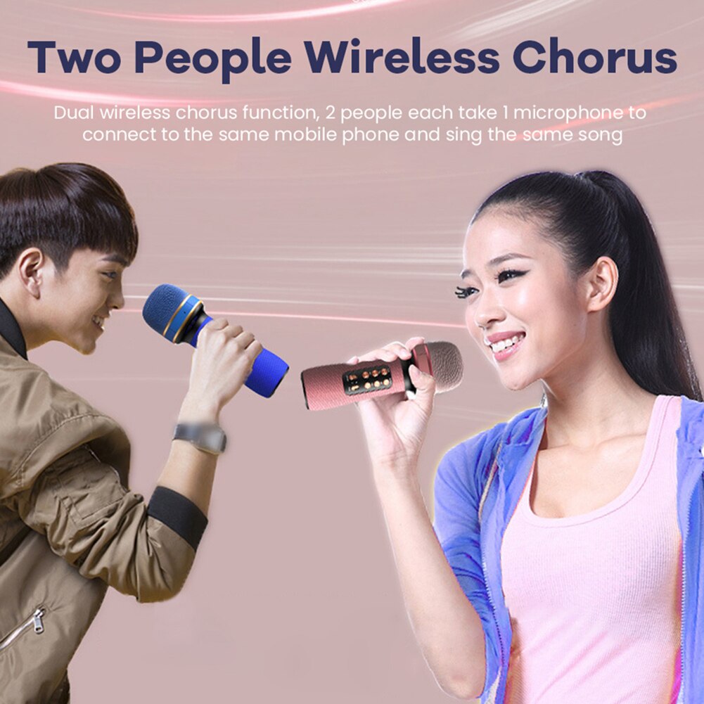 WS-898 Muziek Zingen Microfoon Multifunctionele Handheld Bluetooth-Compatibel Microfoon Karaoke Player Mic Machine