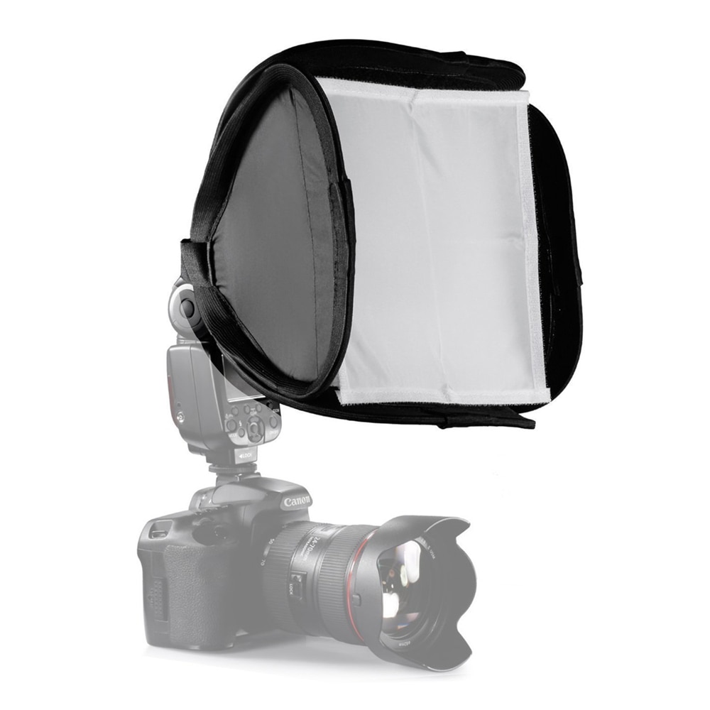 23 cm x 23 cm Mini Portable Flash Studio Opvouwbare Softbox Diffuser voor DSLR Camera Speedlite Flash Light Soft Box 9 "x 9"