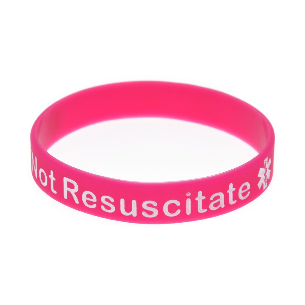 In Case Emergency Do not Resuscitate silicone bracelet simple and versatile men and women sports bracelet