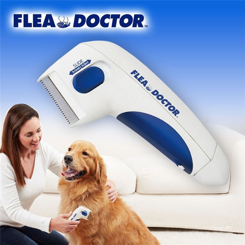 Pet Electric Flea Comb Cat Dog Comb for Fleas Ticks Grooming Removal Tools Automatic Kill Lice Electric Head Brush Pets products