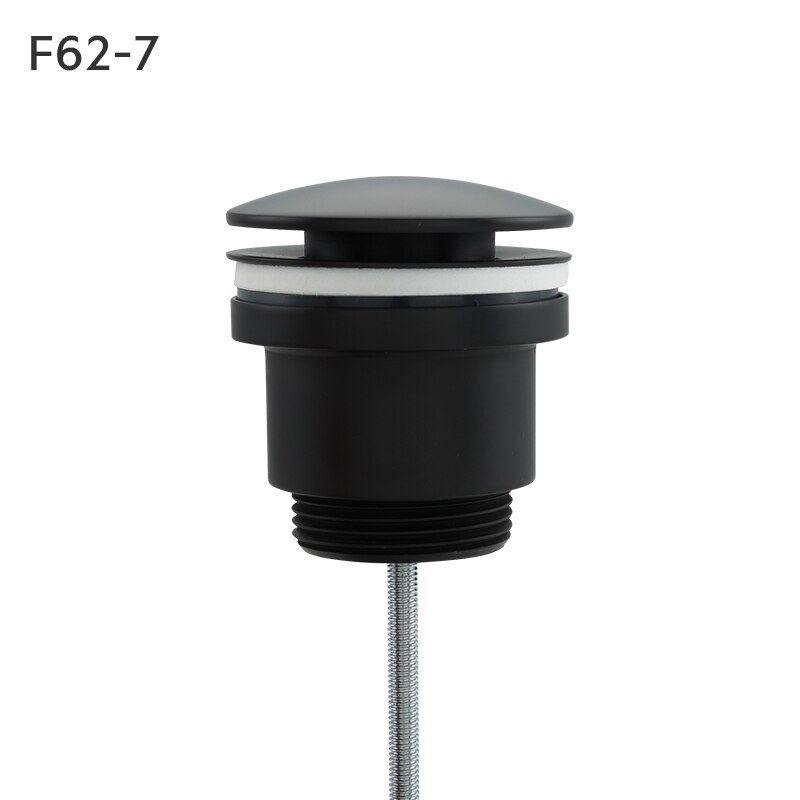 Frap Bathtub Drain Basin Sink Tap Drain Bath Overflow Hole Push Button Pop up Clack Waste Plug Kitchen Sinks Drains F62: F62-7