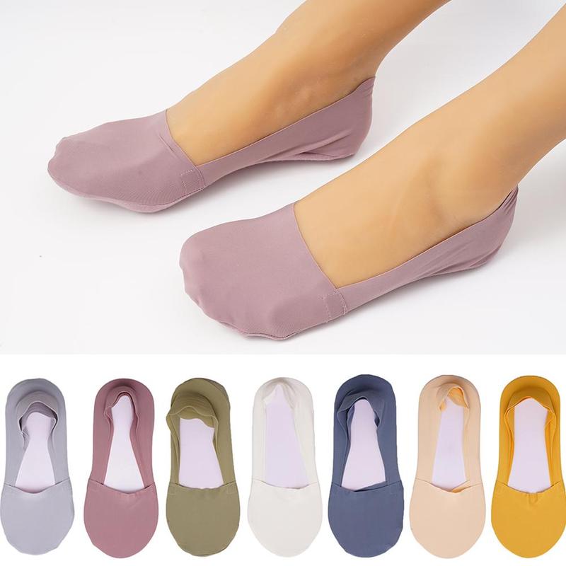 Boot Sokken Ijs Zijde Sokken Ademende Zomer Sokken Onzichtbare Sokken Kousen Dunne Onzichtbare Sokken Anti Slip Zomer Ultra-Dunne