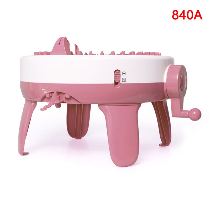 Máquina de tejer lana hecha a mano para adultos y niños, telar de cilindro de lana tejido a mano, bufanda, suéter, sombrero, calcetines, artefacto perezoso, 40 agujas
