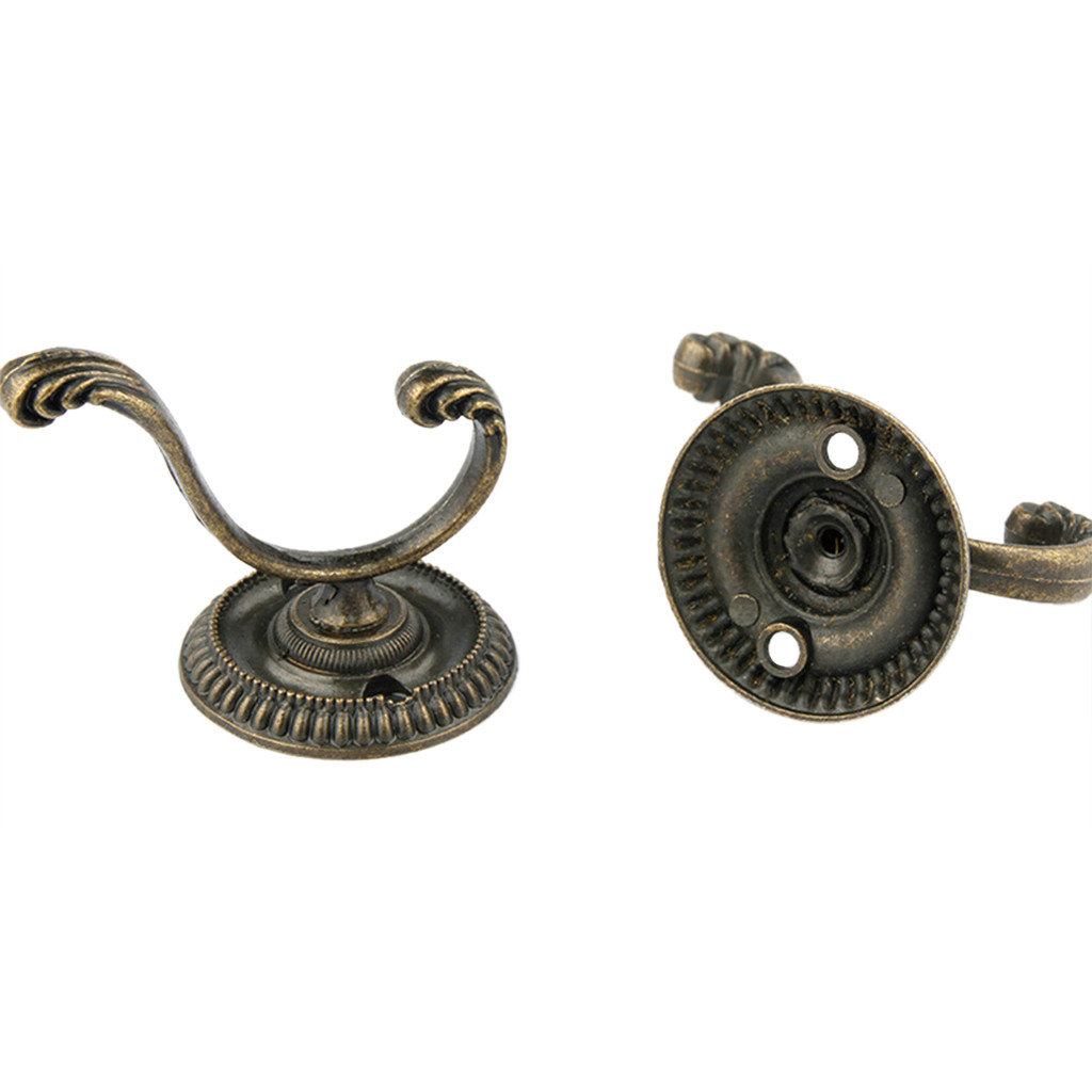 Wall Hanging Hook Antique Brass Wall Mounted Hook Key Holder Letter Rack Hanger Hanging Decor Hanger Rack Wall Decoration: Black 