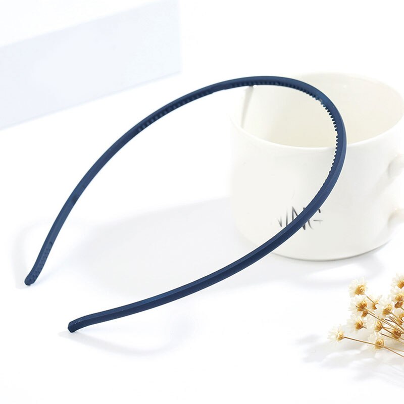 Diademas finas de plástico para niña y mujer, bandanas de resina, accesorios para el cabello esmerilados, accesorios para el cabello, diademas antideslizantes
