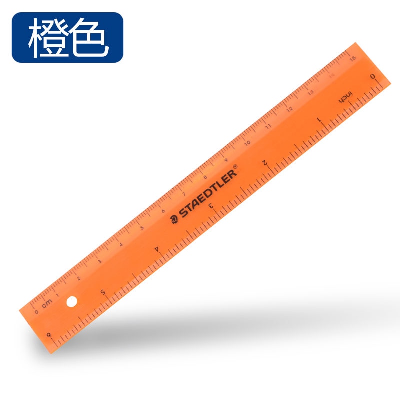 STAEDTLER-Reglas de colores de plástico, plantillas de dibujo, papelería, material escolar, , 15cm, 562, 10 unids/lote