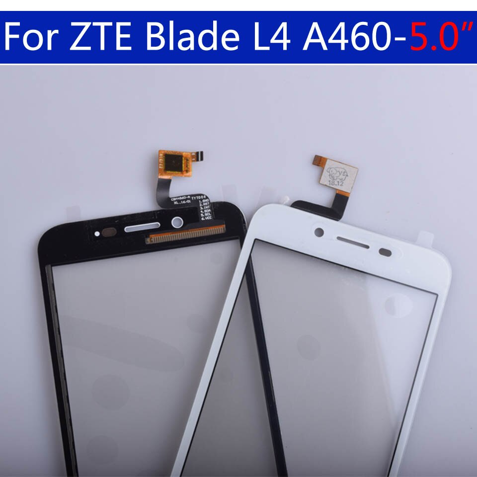 Per zte Lama L4 A460 Pannello Touch Screen Digitizer Sensore Anteriore In Vetro Esterno Sostituzione Touchscreen da 5.0 pollici