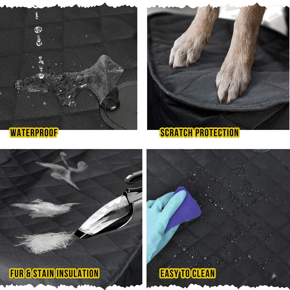 Protector para asiento de coche para perros y gatos, estera frontal impermeable, de tela Oxford, suave, lavable, ideal para transporte de mascotas