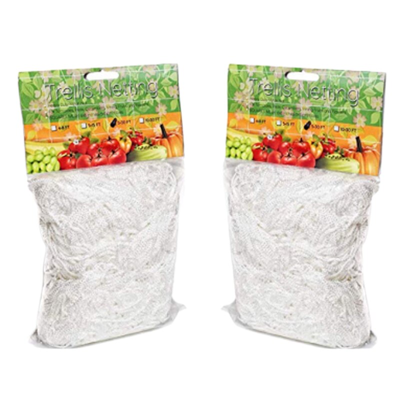 1Pcs Grow Frame Flower Vine Garden Weaving Plant Climbing Net Vegetable Polyester Support Cucumber Trellis Netting Mesh Land
