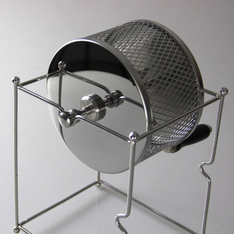 Portable Manual Coffee Bean Roaster Set Stainless Steel Mill Hand Crank for Home Travel Camping Adjustable Handy Kitchen Tools