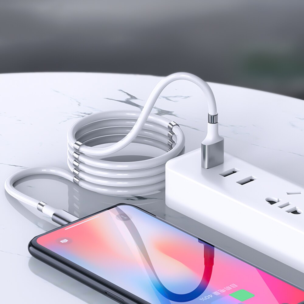 Magnetic Attraction supercalla USB Cable Charging For Mobile Phone Fast Charge Micro USB Type C Cable Charger Magnet USB-C Cord