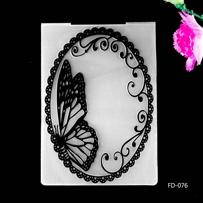 AZSG Embossing Mappen Collection 4 van Mappen voor Scrapbook Map voor Scrapbook DIY Album Card Tool Plastic Template