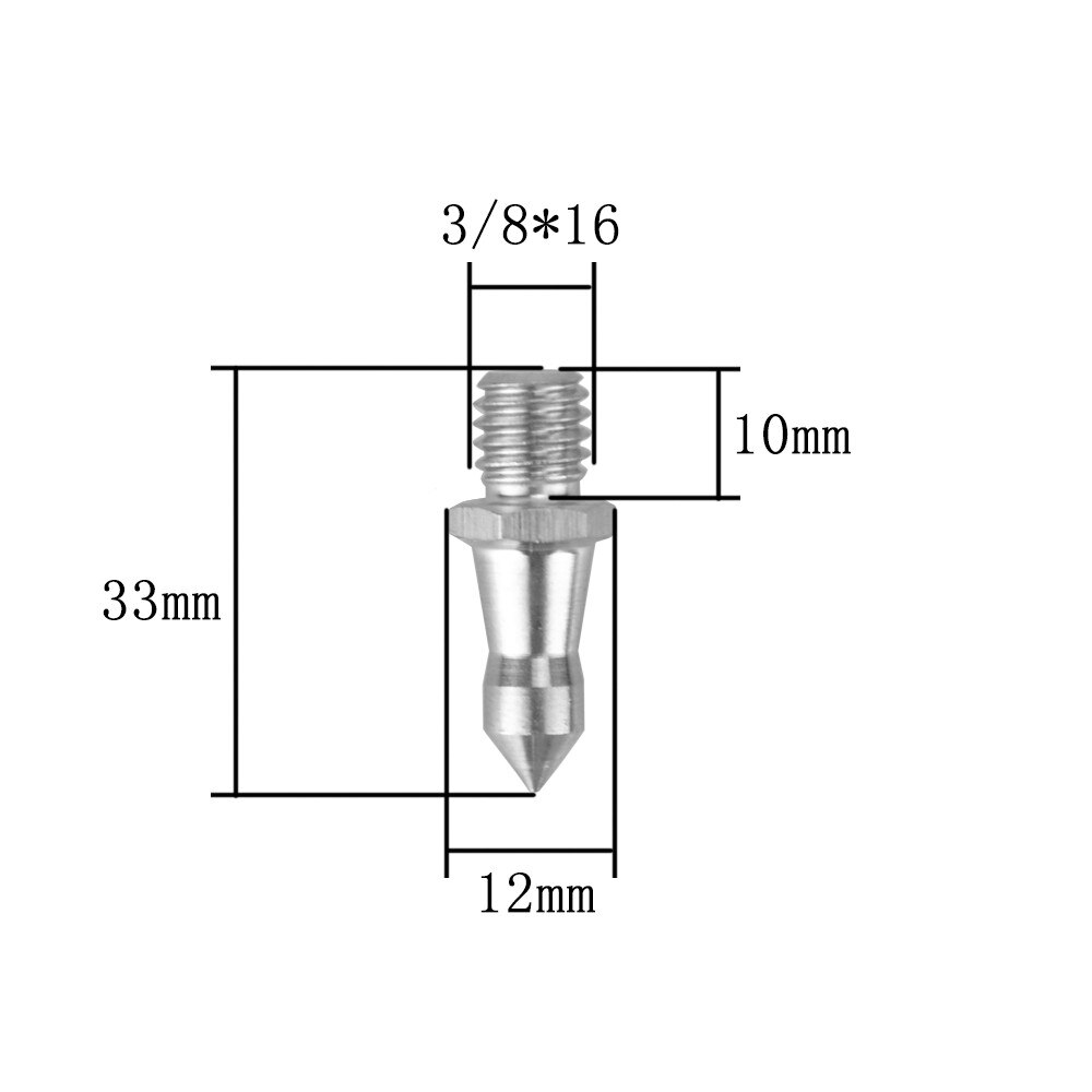 DIFUN D-9G 3/8 Thread Stainless Steel Feet Tripod Spikes for Monopod accessory