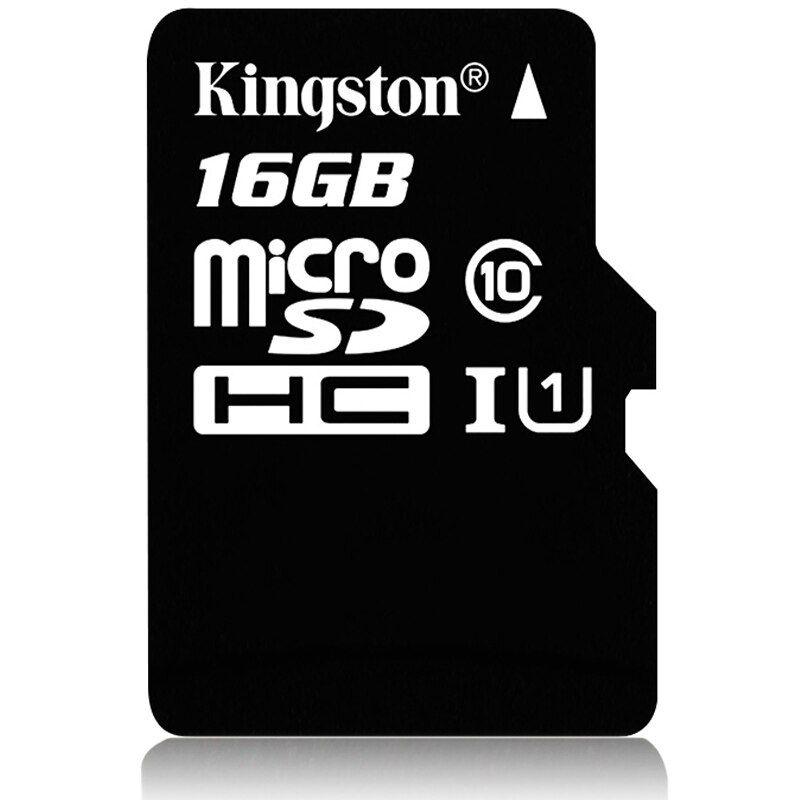 100% Original Kingston micro sd 128gb 64gb memory card 16 cartao de memoria sdhc 32gb class 10 cartes with Adapter: K-TF-16G-C10