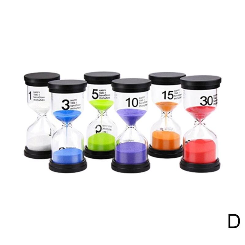 6 stuks zand timer 6 kleuren zandloper timer 1/ 3/ 5/  min zandloper zandloper zand klok timers zand klok horloge woondecoratie: Default Title