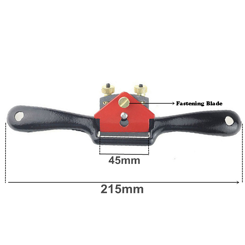 9 "Verstelbare Vliegtuig Spokeshave Houtbewerking Hand Schaafmachine Trimmen Handgereedschap Hout Hand Cutting Edge Beitel Tool Met Schroef/blade