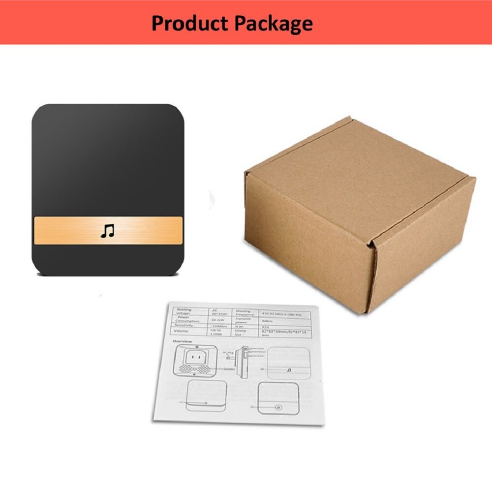 Awapow Smart WiFi Wireless Doorbell Receiver With Adjustable Volume 300M Remote Indoor Security Doorbell Receiver bell